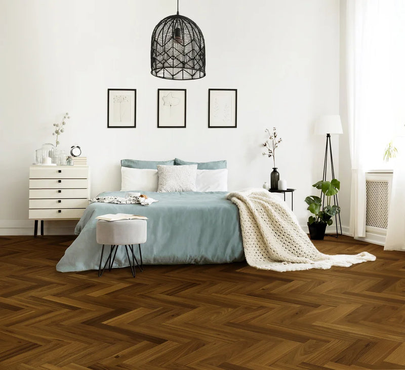 Barcelona Herringbone European White Oak Cayenne HB