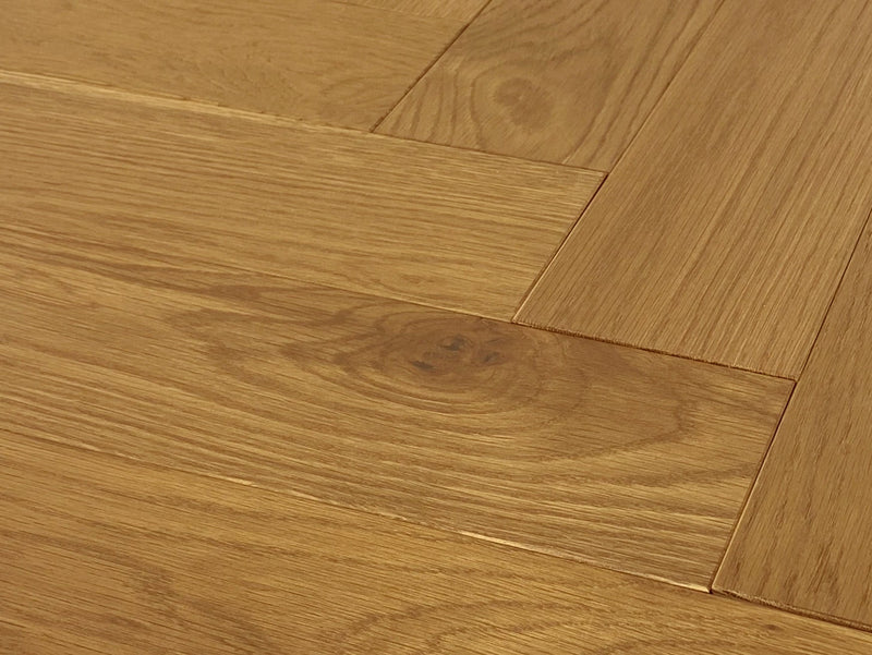 Lago Collection - Herringbone Belviso European Oak Carbonized Wire-brushed Herringbone